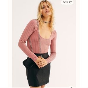 NWT//Free People Copper Lucky You Layering Top